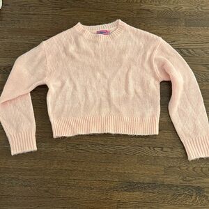Edikted Light Pink Crew Neck Sweater